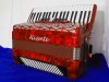 Aliante 3 voice piano accordion Red